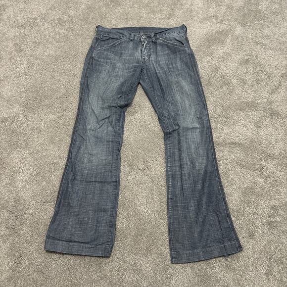 Diesel Nadar Jeans Size 27 Bootcut Jeans Blue Made In Italy - Picture 1 of 8